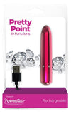 Power Bullet Pretty Point 4in 10 Function Bullet Pink