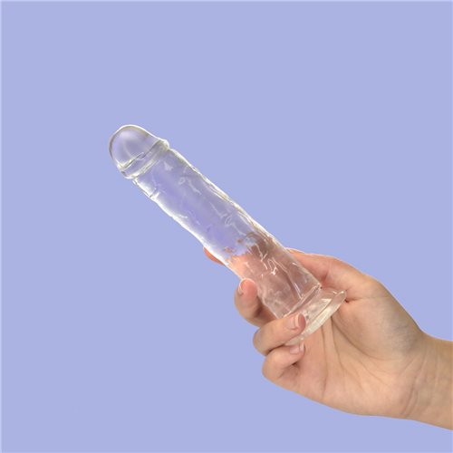 Addiction Crystal 7 Vertical Dong Clear Tpe W- Bullet "
