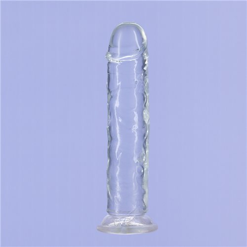 Addiction Crystal 7 Vertical Dong Clear Tpe W- Bullet "