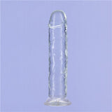 Addiction Crystal 7 Vertical Dong Clear Tpe W- Bullet "