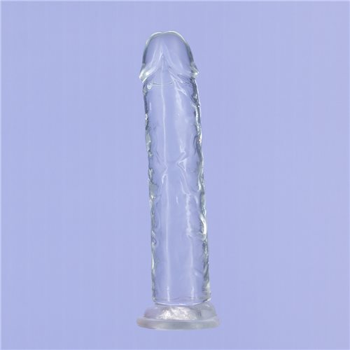Addiction Crystal 7 Vertical Dong Clear Tpe W- Bullet "