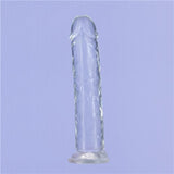 Addiction Crystal 7 Vertical Dong Clear Tpe W- Bullet "