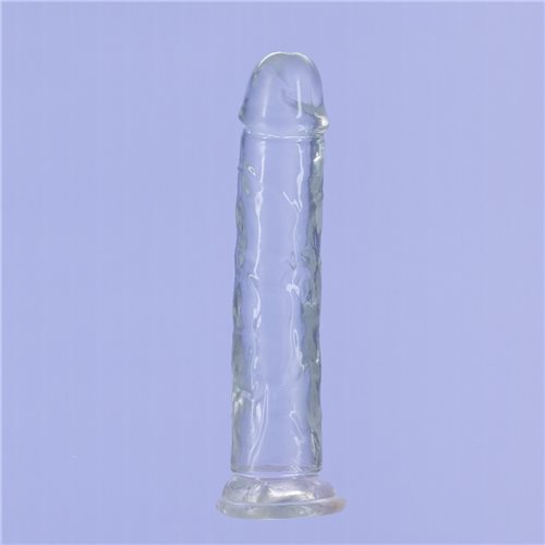 Addiction Crystal 7 Vertical Dong Clear Tpe W- Bullet "