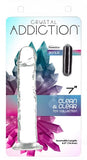 Addiction Crystal 7 Vertical Dong Clear Tpe W- Bullet
