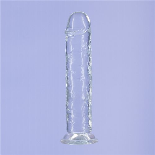 Addiction Crystal 8 Vertical Dong Clear Tpe W- Bullet "