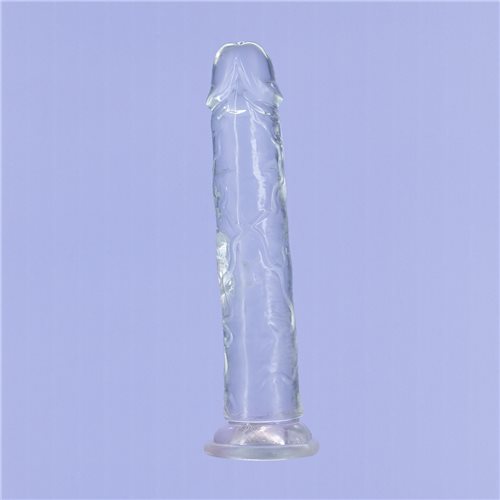 Addiction Crystal 9 Vertical Dong Clear Tpe W- Bullet "