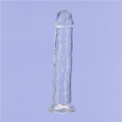 Addiction Crystal 9 Vertical Dong Clear Tpe W- Bullet "