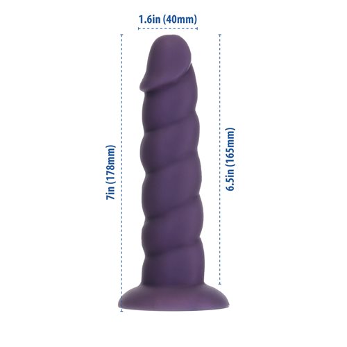Fantasy Addiction 7in Unicorn Purple W- Bullet