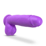 Neo Elite 10in Dual Density Cock W- Balls Neon Purple