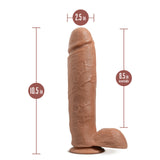 Au Naturel Huge 10in Dildo Mocha
