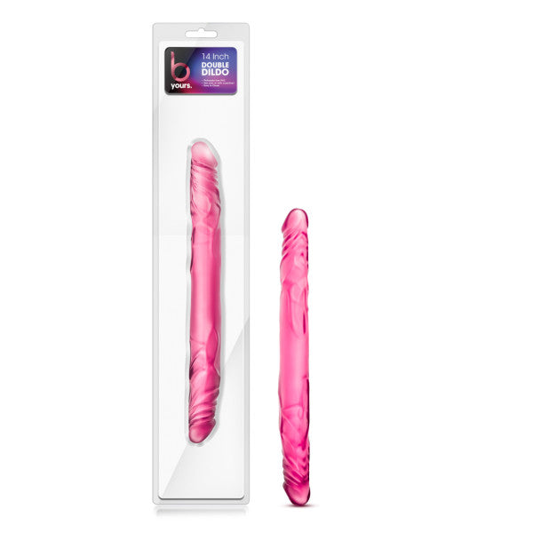 B Yours 14 Double Dildo Pink " - iVenuss