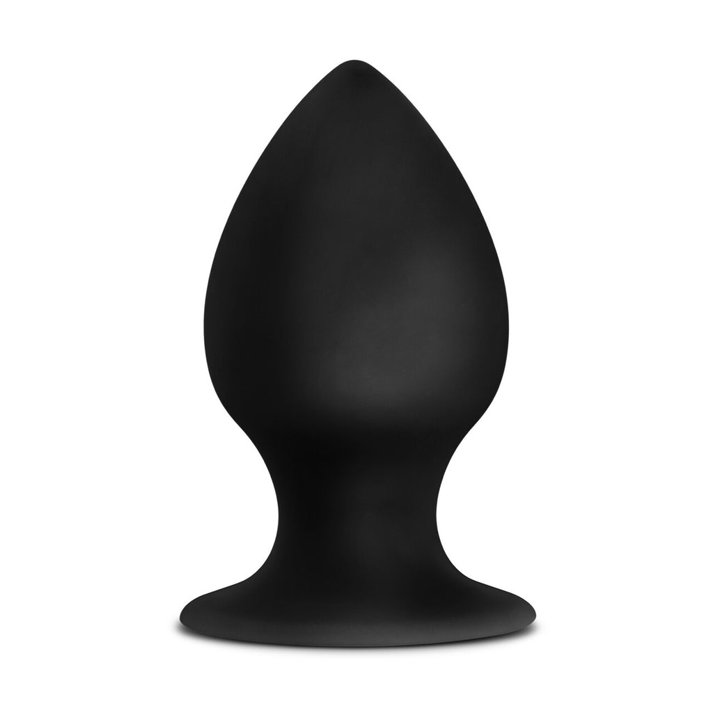 Anal Adventures Platinum Silicone Anal Stout Plug Kit Black
