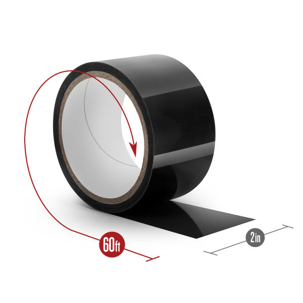 Temptasia Bondage Tape 60ft Black - iVenuss