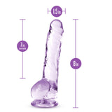 Naturally Yours 8in Amethyst Crystalline Dildo