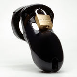 Cb-3000 Black 3in Chastity Cage W- Complete Kit
