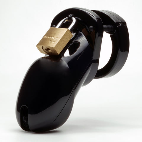 Cb-3000 Black 3in Chastity Cage W- Complete Kit