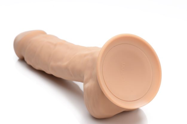 Fleshstixxx 8in Vibrating Dildo W- Balls Medium