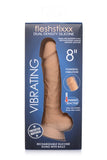 Fleshstixxx 8in Vibrating Dildo W- Balls Medium