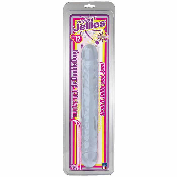 Crystal Jellies Jr. Dbl Dong Clear 12in Cd - iVenuss
