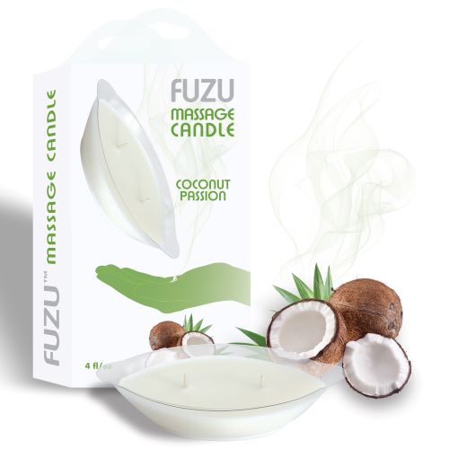 Fuzu Massage Candle Coconut Passion 4 Oz - iVenuss