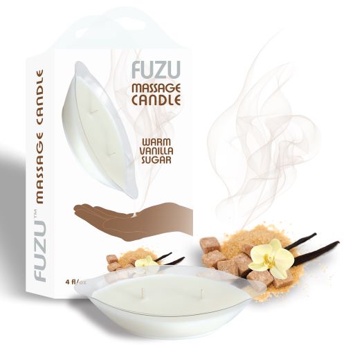 Fuzu Massage Candle Warm Vanilla Sugar 4 Oz - iVenuss