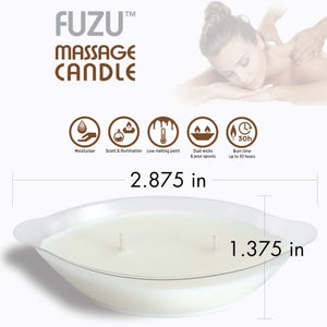 Fuzu Massage Candle Warm Vanilla Sugar 4 Oz - iVenuss