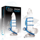 Doctor Love Zinger Dual Vibrating Cock Sleeve Blue - iVenuss
