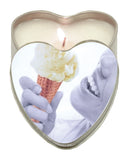 Candle 3 N 1 Heart Edible Vanilla 4.7 Oz - iVenuss