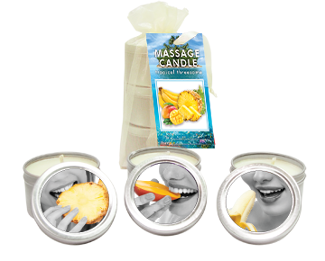 Bag Candle Tropical Trio Mango Margarita- Banana Daiquiri- Pineapple Breeze 2 Oz - iVenuss