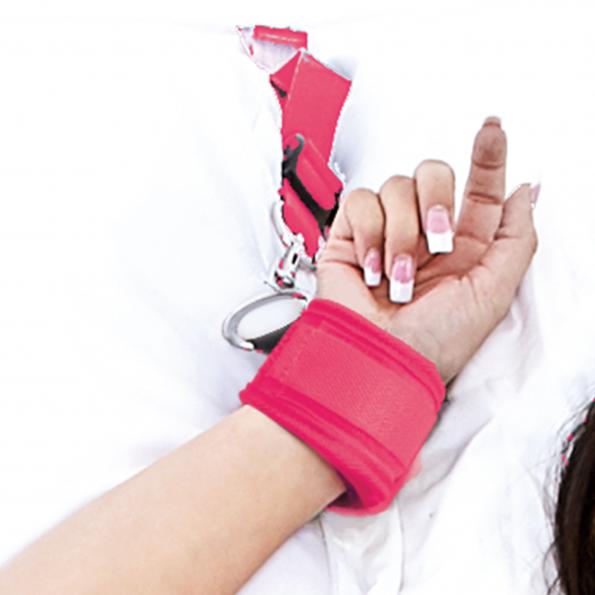 Lux Fetish 7pc Bed Spreader Hot Pink