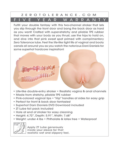 Zero Tolerance Dani Daniels Movie Download W- Realistic Ass & Vagina Stroker
