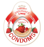 Endurance Flavored 3pk Condoms-straw