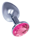 9's Silver Starter Bejeweled Stainless Steel Plug - iVenuss