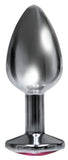9's Silver Starter Bejeweled Stainless Steel Plug - iVenuss