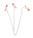 9's Orange Is The New Black Triple Your Pleasure Clamps & Chain - iVenuss