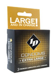 Id Extra Large Condom 3pk - iVenuss