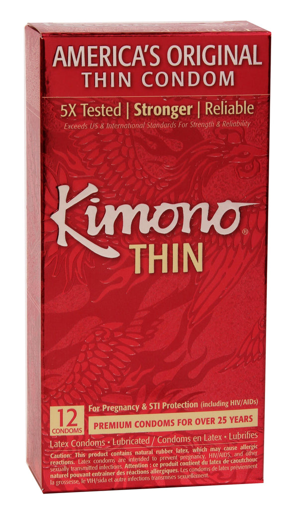 Kimono Lubricated Condom 12 Pk - iVenuss