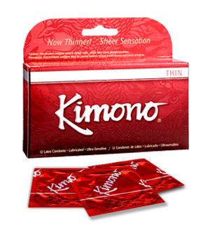 Kimono Lubricated Condom 12 Pk - iVenuss