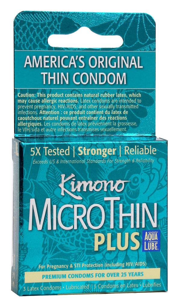 Kimono Microthin W- Aqua Lube 3pk - iVenuss