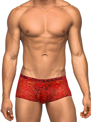 Mini Short Stretch Lace Large Red - iVenuss