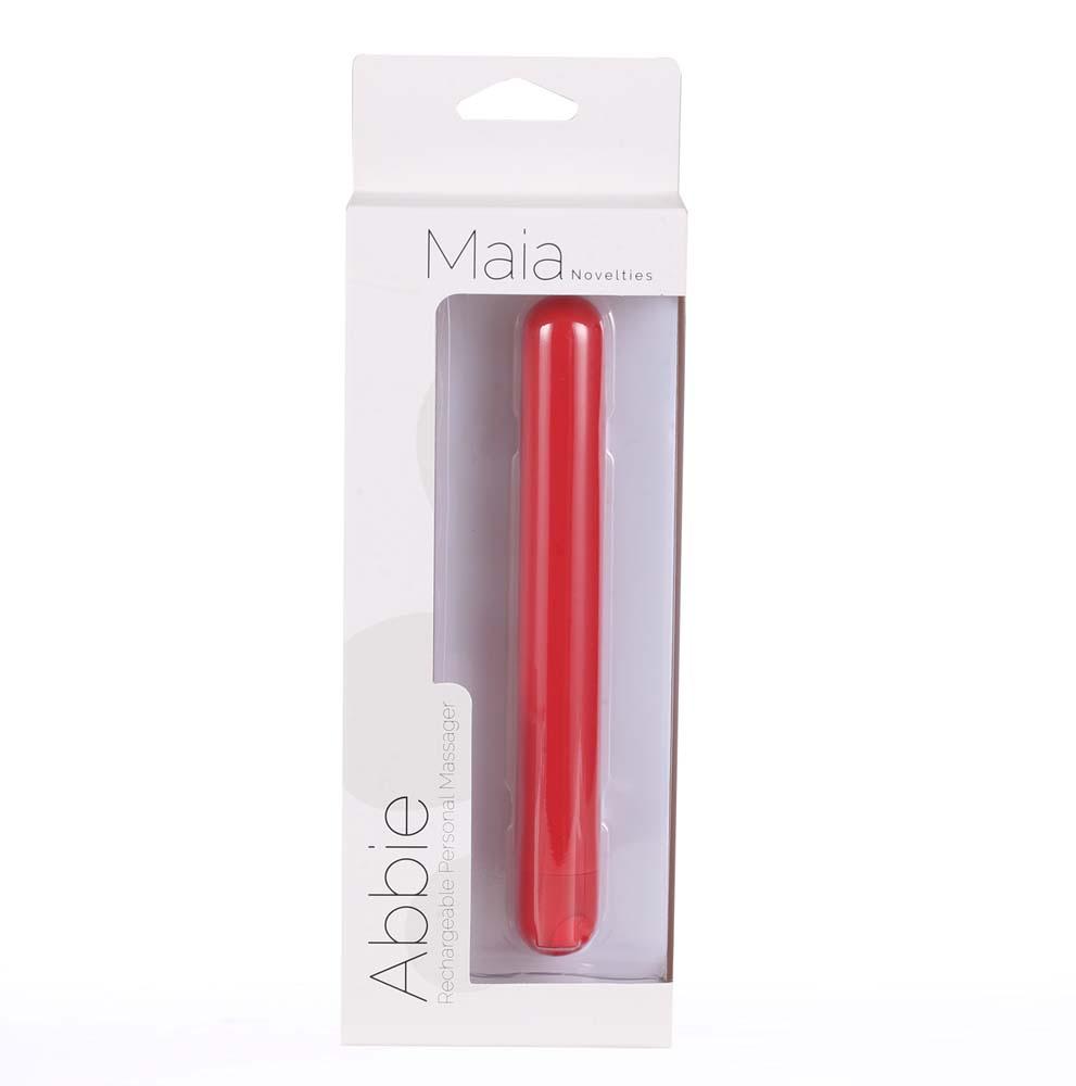 Abbie Long Rechargeable Bullet Red