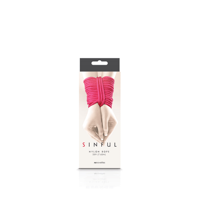 Sinful Nylon Rope 25ft Pink - iVenuss