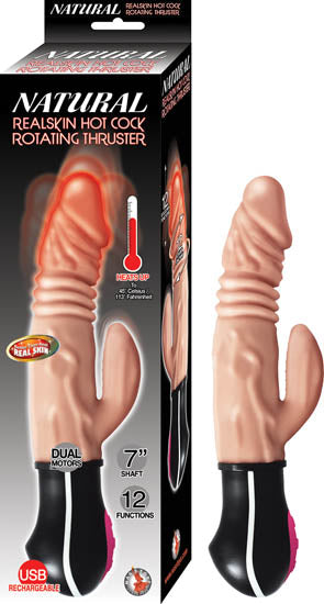 Natural Realskin Hot Cock Rotating Thruster - iVenuss