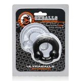 Ultra Balls Cockring 2 Pack Black-clear - iVenuss