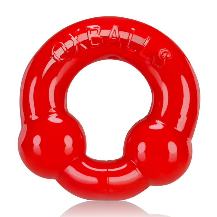 Ultra Balls Cockring 2 Pack Steel-red - iVenuss