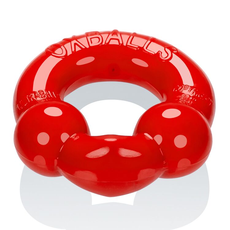 Ultra Balls Cockring 2 Pack Steel-red - iVenuss