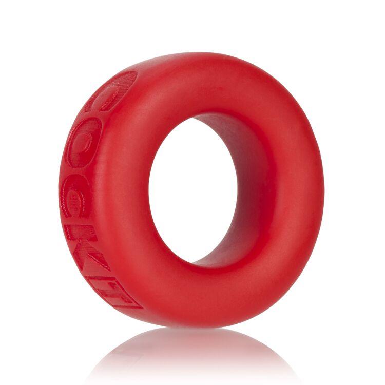 Cock-t Small Comfort Cockring Atomic Jock-oxballs Silicone Smoosh Red - iVenuss