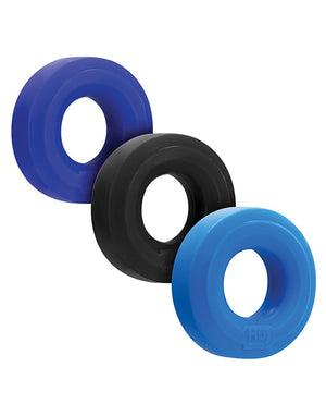 Hunkyjunk Huj C-ring 3pk Blue- Multi - iVenuss