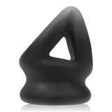 Tri Squeeze Cocksling Ball Stretcher Oxballs Silicone Tpr Blend Black Ice - iVenuss