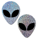 Pastease Silver Glitter Alien W- Black Eyes